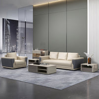 Modern and Simple Leather Office Sofa for Reception Areas JDSF-K030
