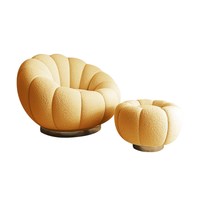 Cream Style Lazy Sofa Reclining Sleepy Pumpkin Sofa Chair BSF-2066