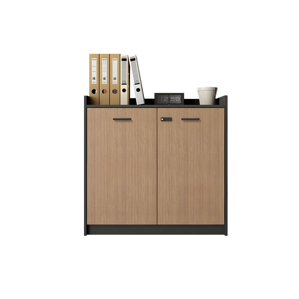 Contemporary Floor-Standing Office File Cabinet with Lockable Storage, Adjustable Shelves, and Spacious Drawers CWG-2176