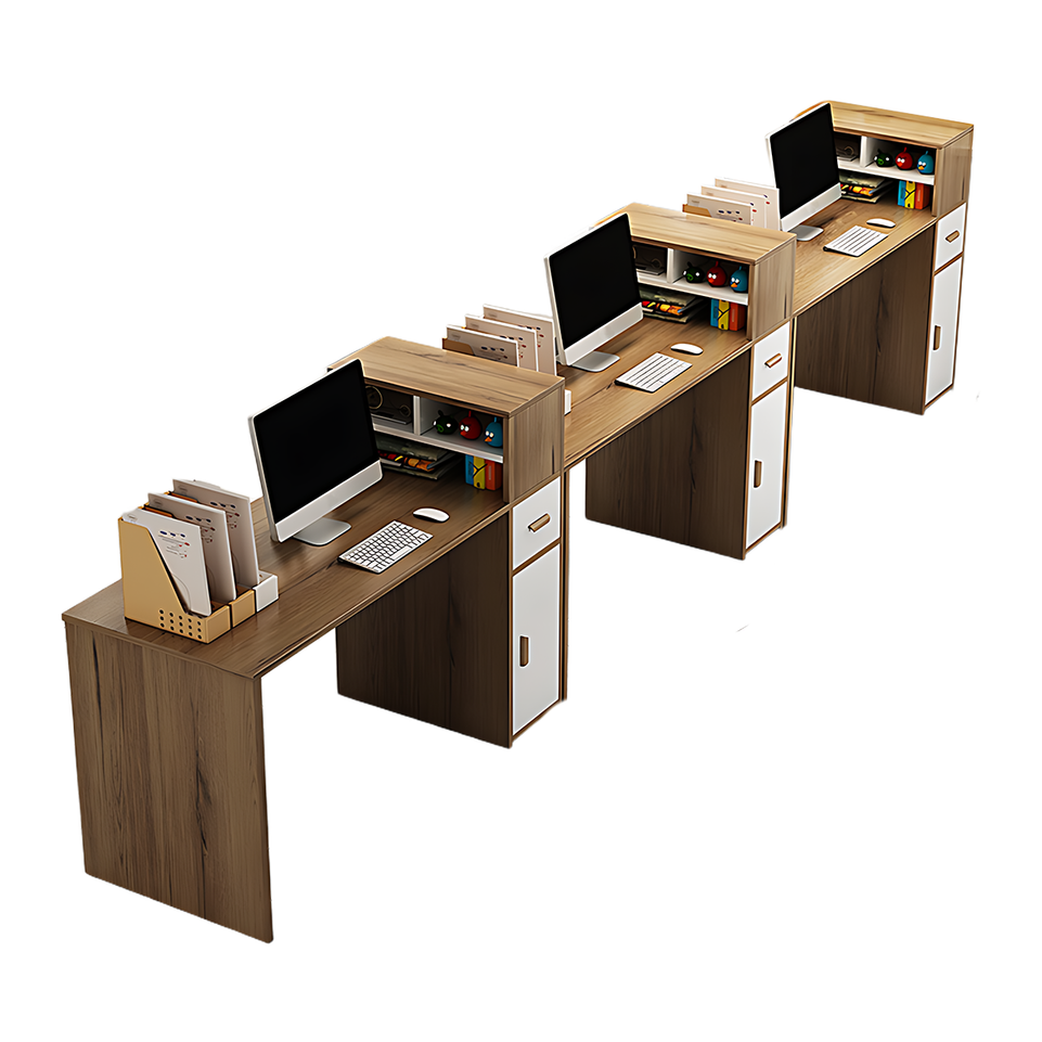 Sturdy And Spacious Office Desk With Thickened Tabletop And Ample Storage BGZ-2033
