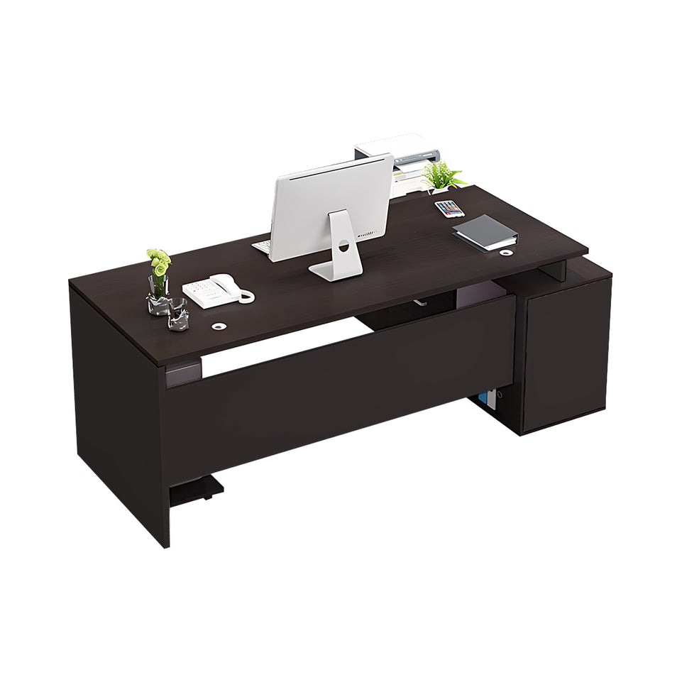 Sleek And Versatile Executive Desk With Secure Storage And Smooth Finish LBZ-2145