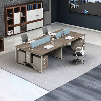 Fashionable Work Computer Desk Office Furniture Cabinet Chair Set Office Space Design YGZ-10110