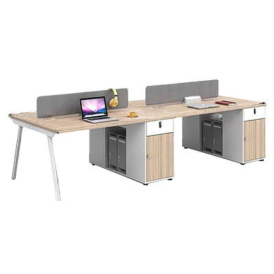 Modern Office Desk Furniture Studio Writing Storage Desk Four Person Employee Table YGZ-10108