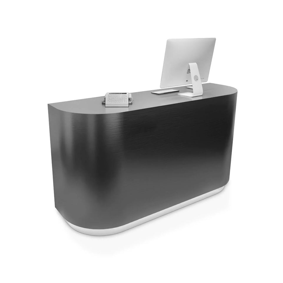 Innovative Reception Desk With Stainless Steel Design, Spacious Counter For Retail And Salon Use JDT-2008