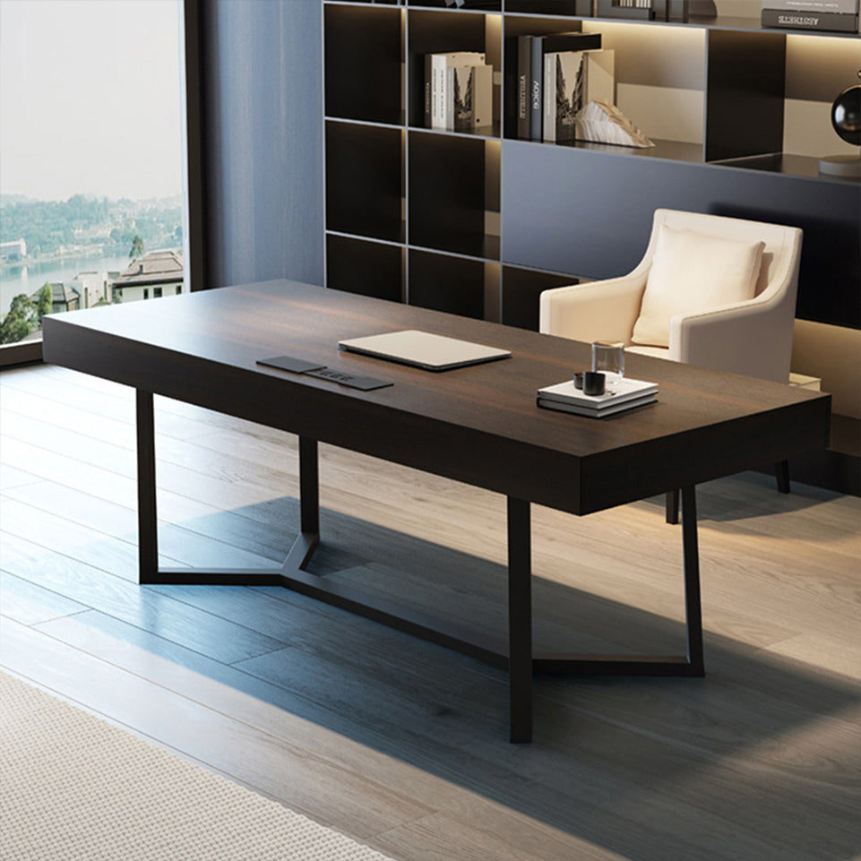 Italian Minimalist Rectangular Office Desk with Sturdy Metal Legs BGZ-2005(In Stock)