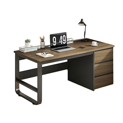 Computer Desk Office Furniture Work Writing Desk Large Capacity Drawer Staff Table YGZ-1076