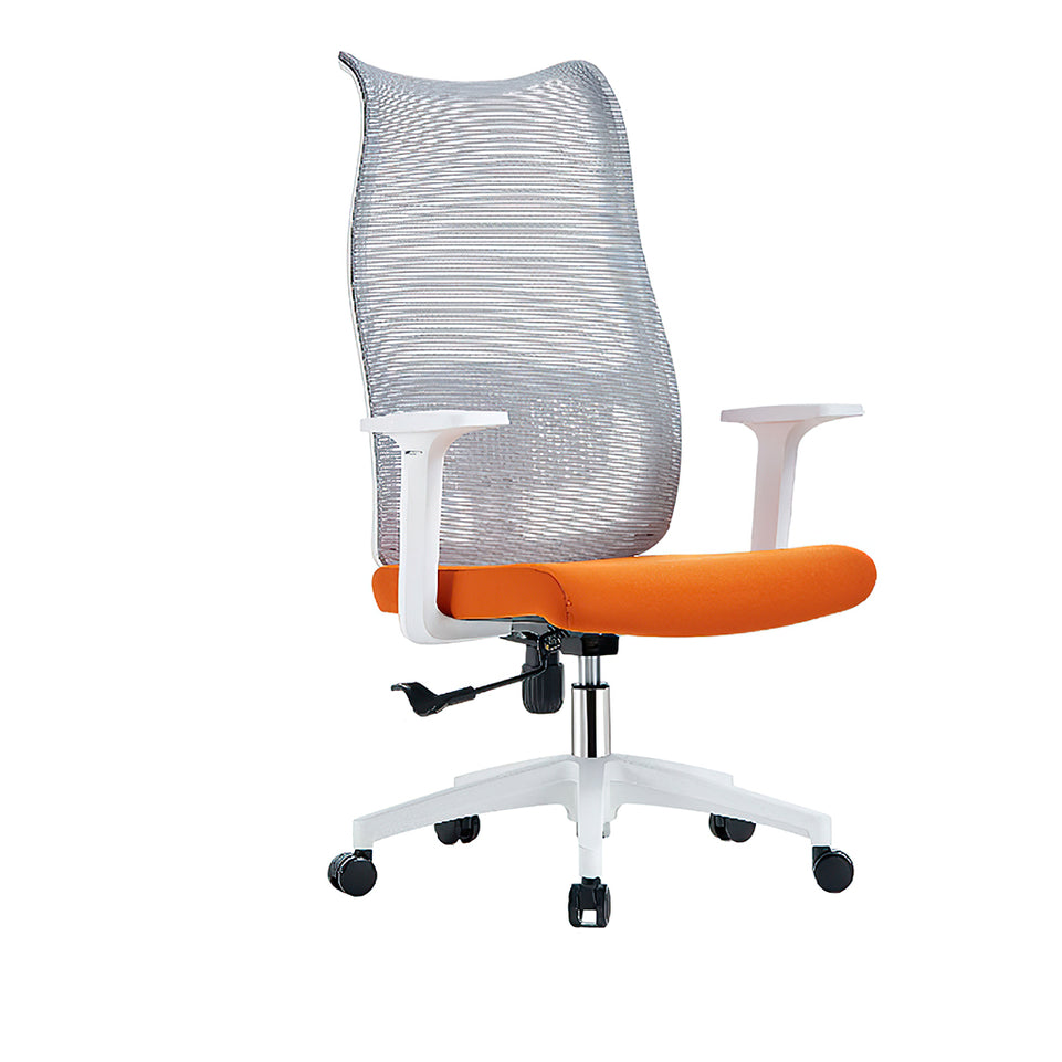 Mesh Office Chair Ergonomic High Back with Soft Cushion Comfortable Employee Lift Chair BGY-1027