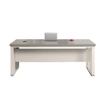 Modern Executive Desk with Cable Management, Side Storage & Lumbar Support for Home Office