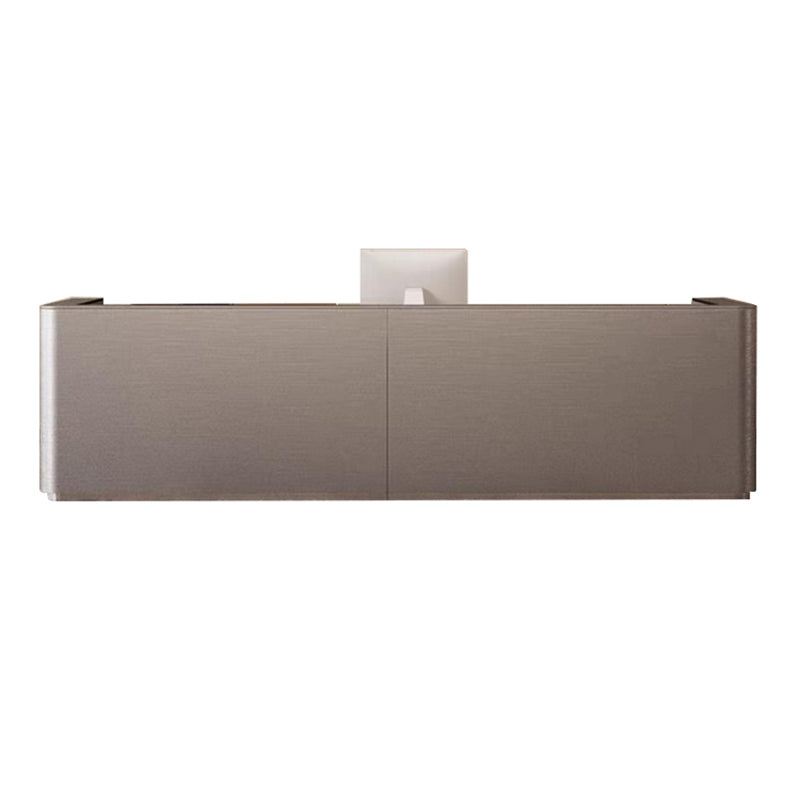 Modern Straight Front Desk with Drawers Keyboard Tray and 5 Drawers for Salons and Clothing Stores JDT-10139