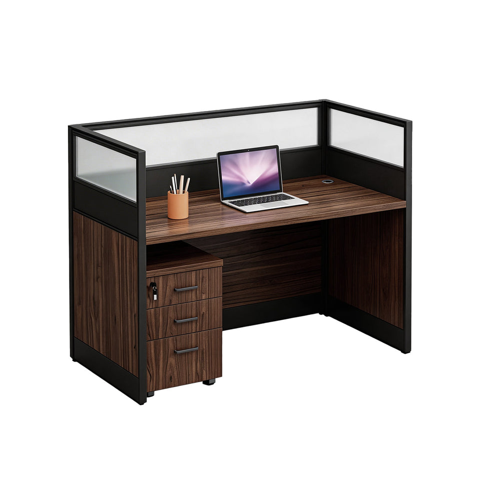 Efficient Office Setup: Modern Staff Desk and Chair Set with Computer Desk BGZ-006