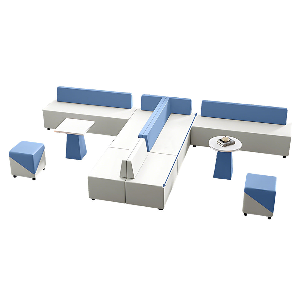 Modern Scratch-Resistant Corner Sofa with Solid Wood Frame for Office Reception and Lounge Areas JDZH-2081