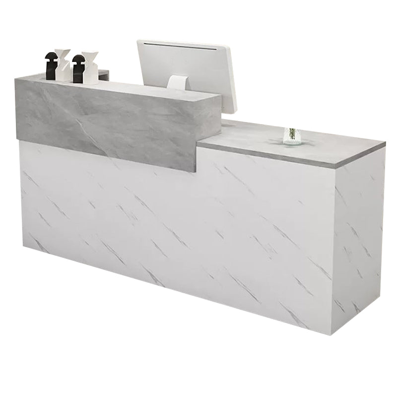 Modern Straight Versatile Front Desk with Versatile Storage and Custom for Offices JDT-1098