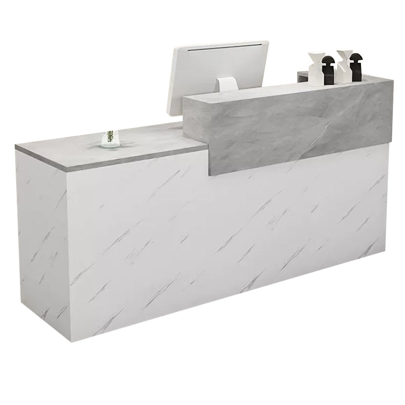 Modern Straight Versatile Front Desk with Versatile Storage and Custom for Offices JDT-1098
