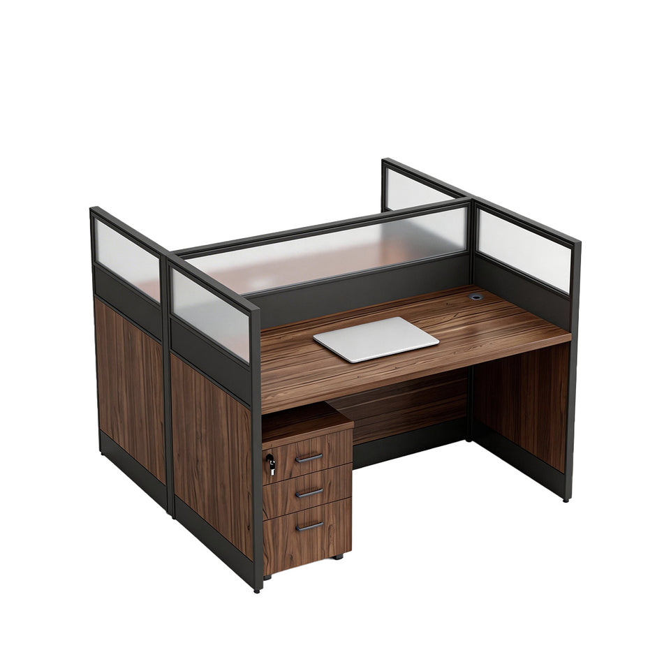 Efficient Office Setup: Modern Staff Desk and Chair Set with Computer Desk BGZ-006