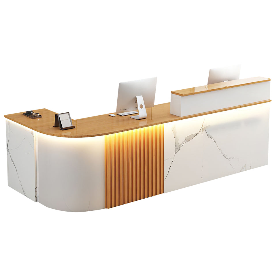 L-shaped Office Small Reception Desk Store Counter JDT-2117