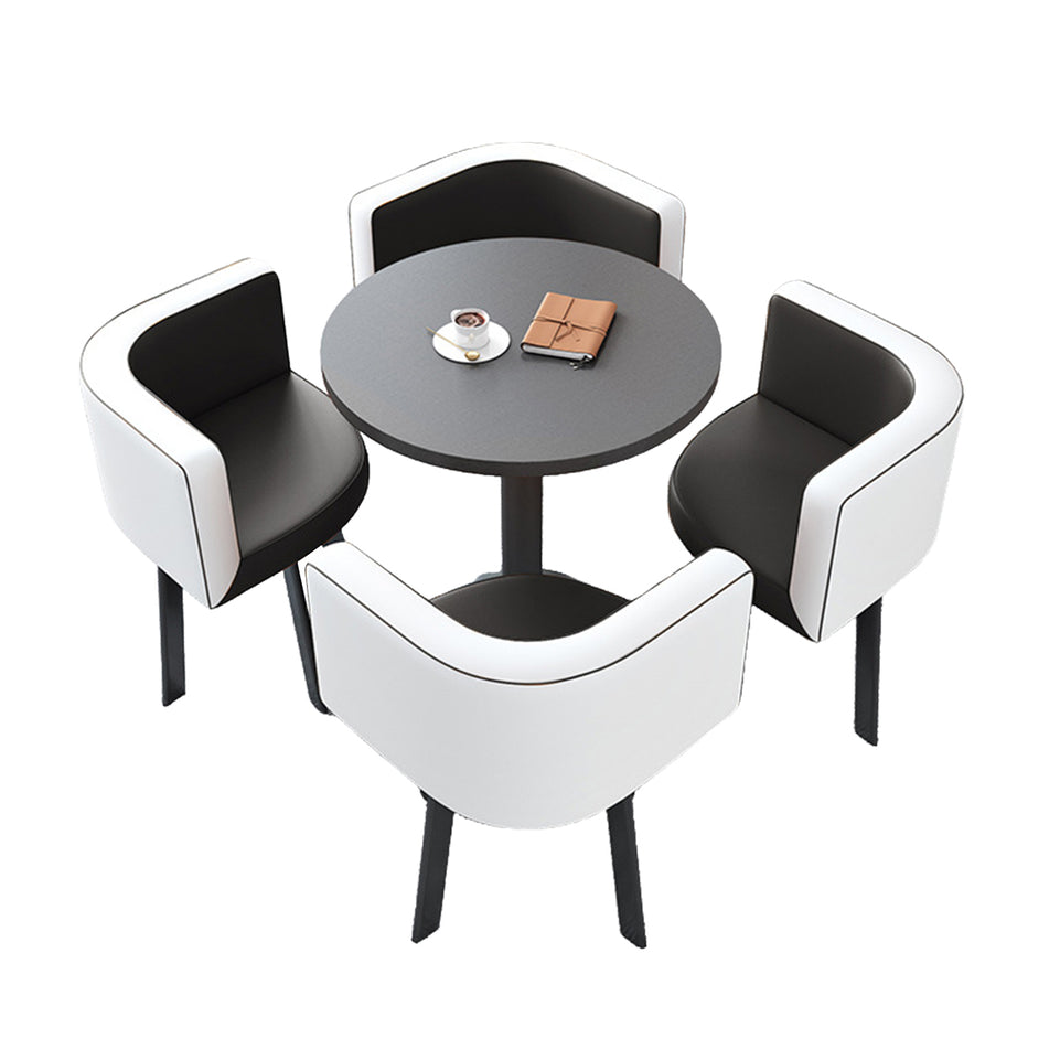 Reception Table with 4 Chairs for Small Cafés or Waiting Areas JDZH-2022