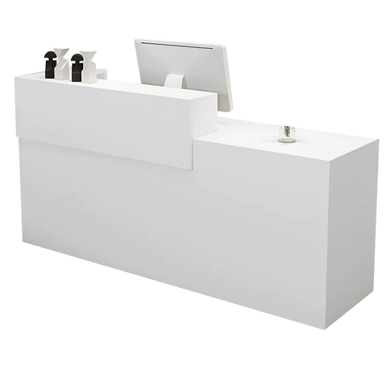 Modern Straight Versatile Front Desk with Versatile Storage and Custom for Offices JDT-1098