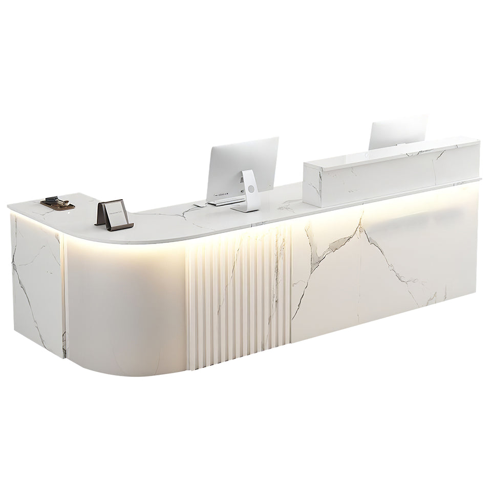 L-shaped Office Small Reception Desk Store Counter JDT-2117