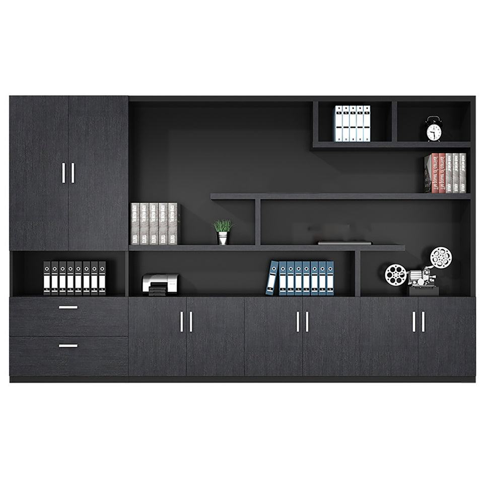 Modern Minimalist Executive Office Desk and Chair Combination with Cabinet LBZ-10158