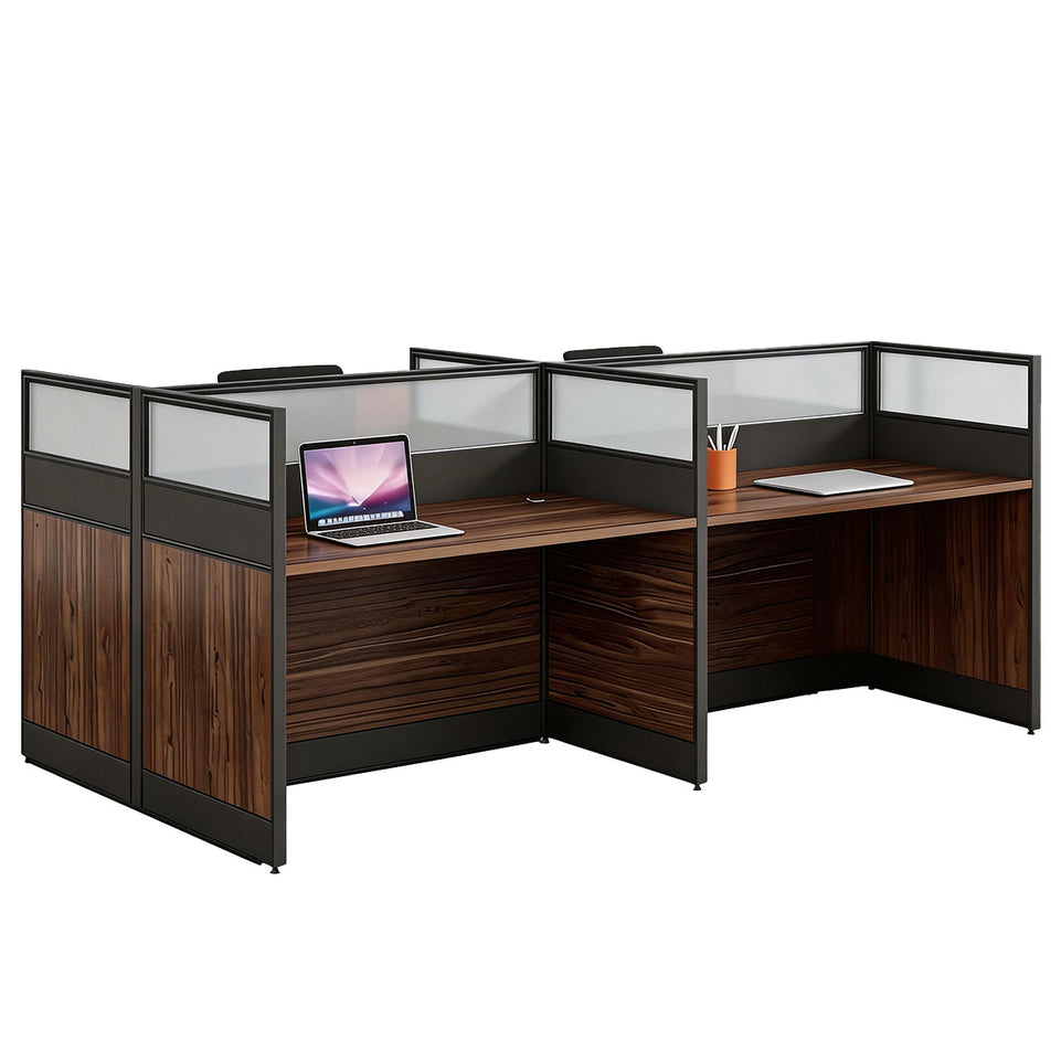 Efficient Office Setup: Modern Staff Desk and Chair Set with Computer Desk BGZ-006