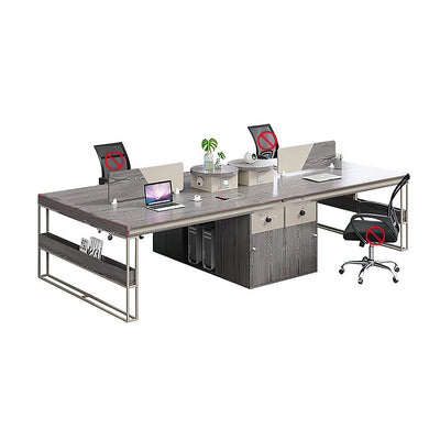 Staff Computer Desk Office Table Furniture Cylinder Shaped Cable Management Box and Functional Storage Cabinet YGZ-1048