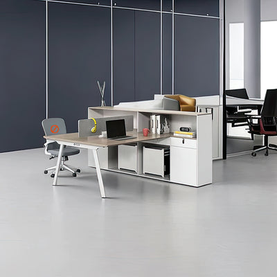 Office Desk Staff 2 People Table Simple and Modern Screen Workstation Financial Desk Office Furniture YGZ-1022