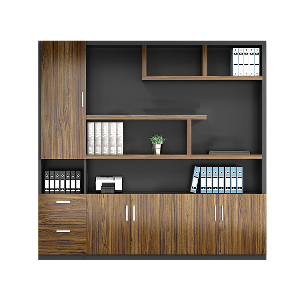 Modern Minimalist Executive Office Desk and Chair Combination with Cabinet LBZ-10158