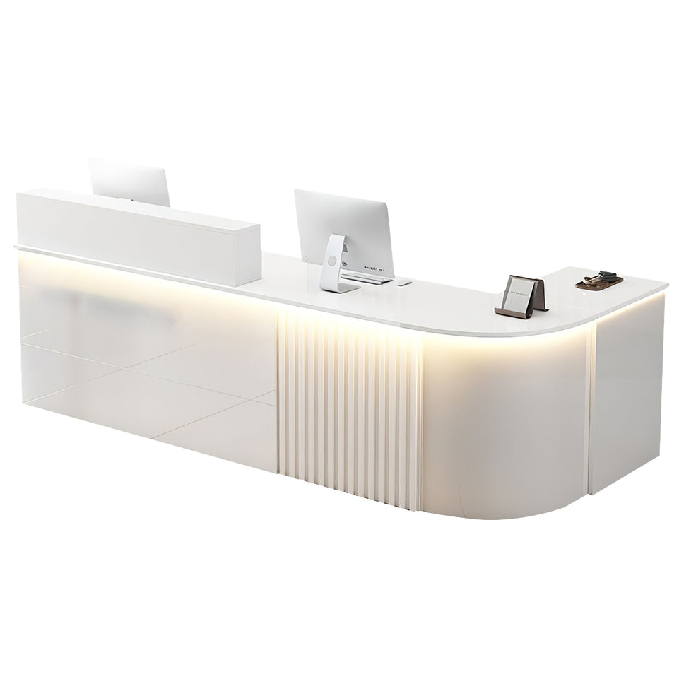 L-shaped Office Small Reception Desk Store Counter JDT-2117