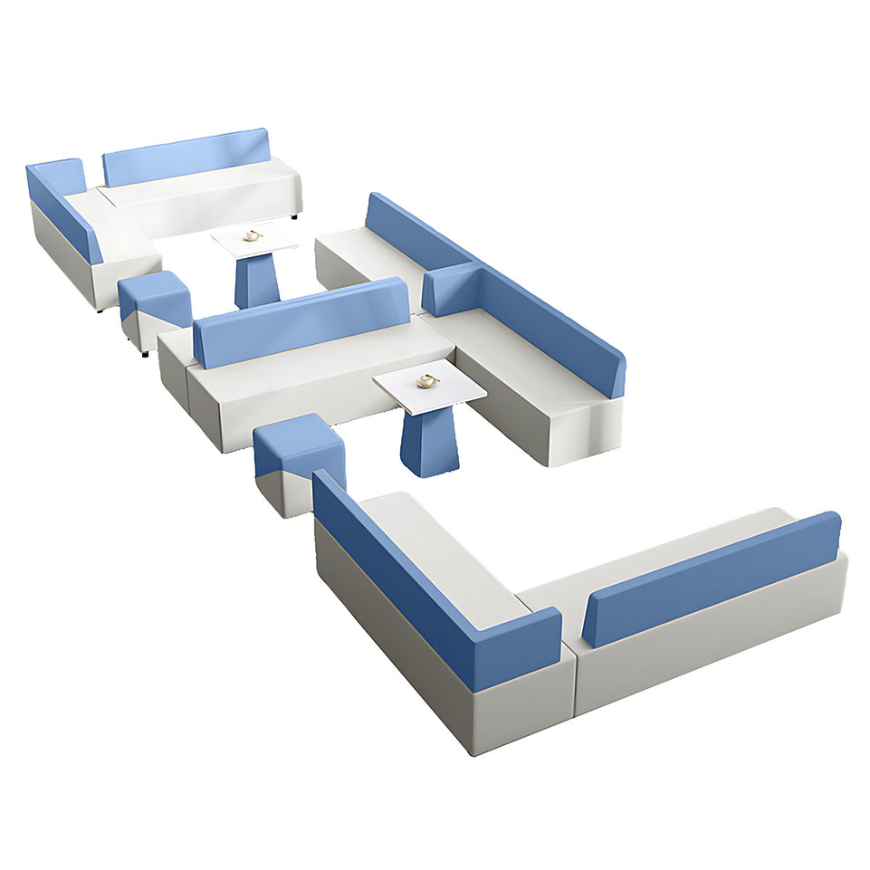 Modern Scratch-Resistant Corner Sofa with Solid Wood Frame for Office Reception and Lounge Areas JDZH-2081