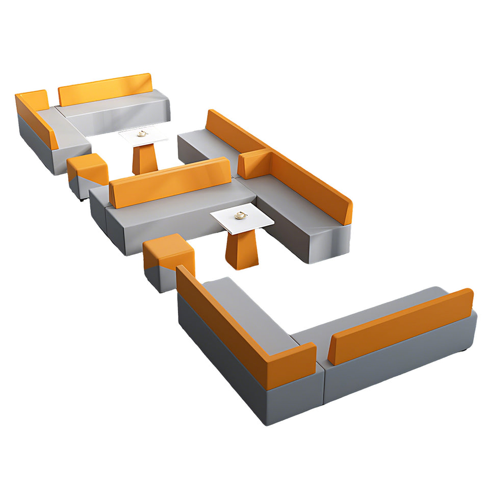 Modern Scratch-Resistant Corner Sofa with Solid Wood Frame for Office Reception and Lounge Areas JDZH-2081