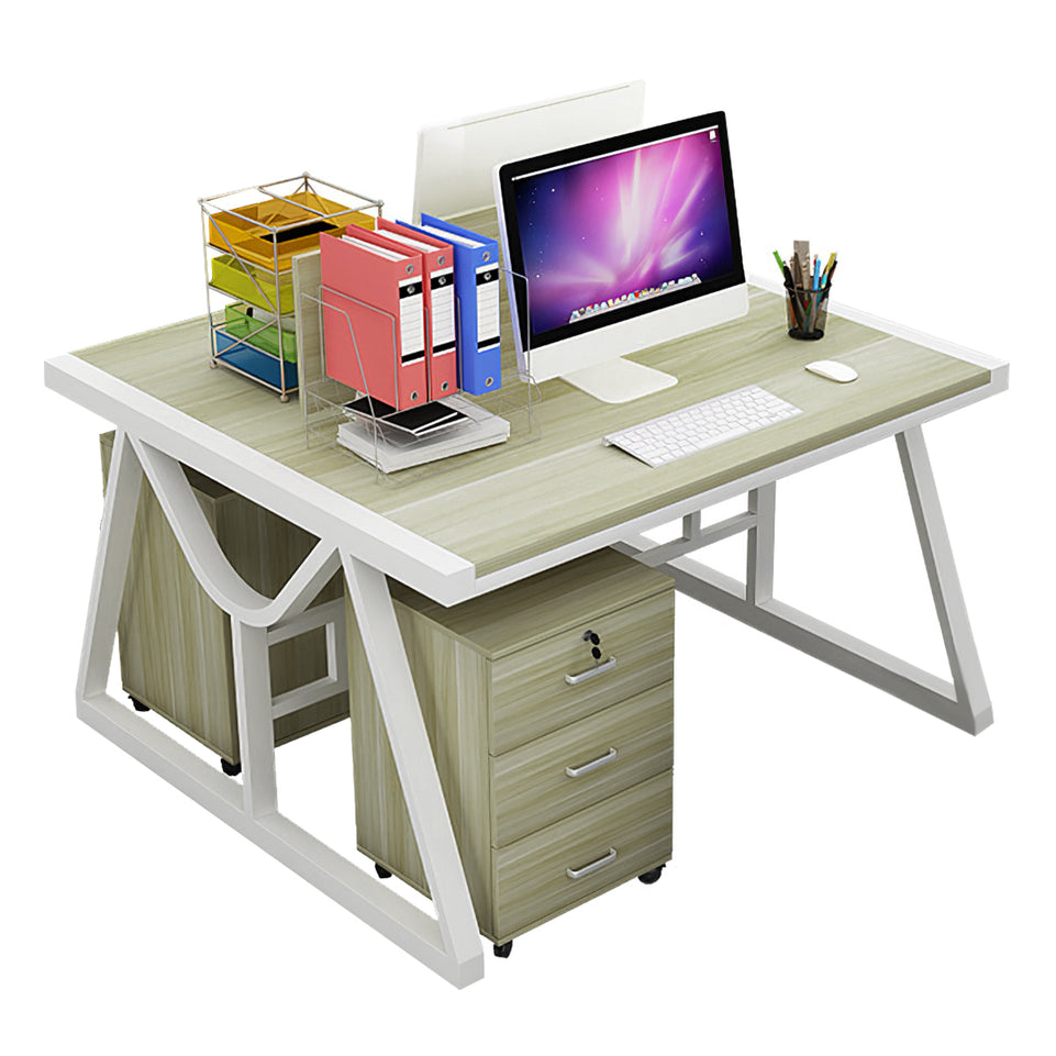 Minimalist Face-to-Face Office Desk with Mobile Storage Cabinet BGZ-2020