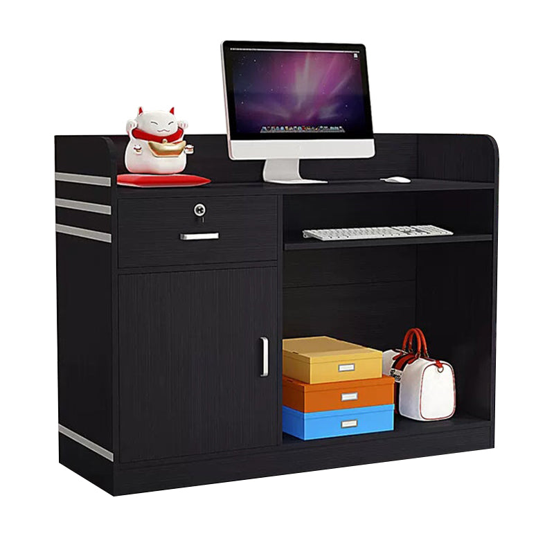 Stylish Reception Desk for Boutique Apparel Stores and Beauty Salons with Large-Capacity Storage and Key-Locked Drawers JDT-10109