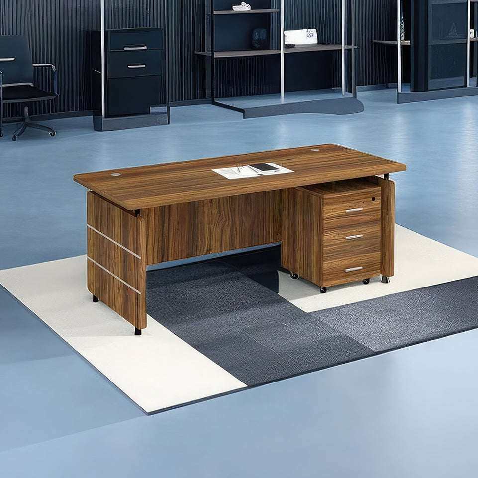 Customizable Single Office Desk Simple Design for Office Boss and Staff with Drawers Employee Computer Desk YGZ-1046
