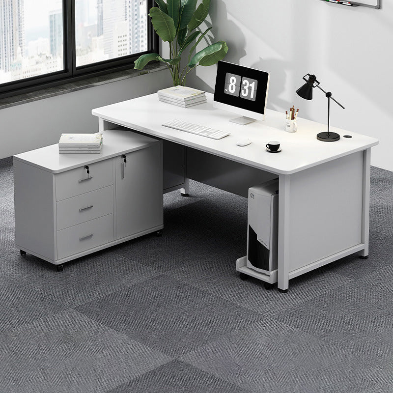 Desk Furniture Executive Office Desk Computer with Wide Desktop and Filing Cabinet Practical Table L-shaped desk YGZ-108