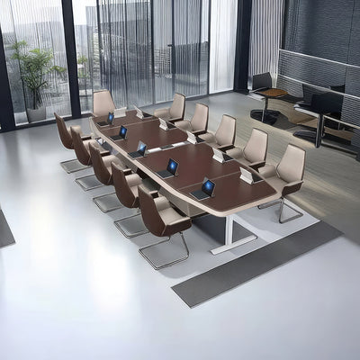Luxury Modern Large Conference Table Long Table Oval Shape HYZ-1015