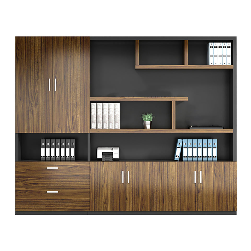 Modern Minimalist Executive Office Desk and Chair Combination with Cabinet LBZ-10158