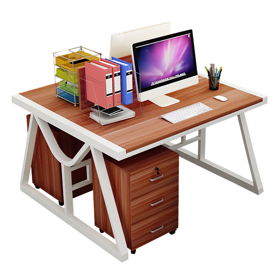 Minimalist Face-to-Face Office Desk with Mobile Storage Cabinet BGZ-2020
