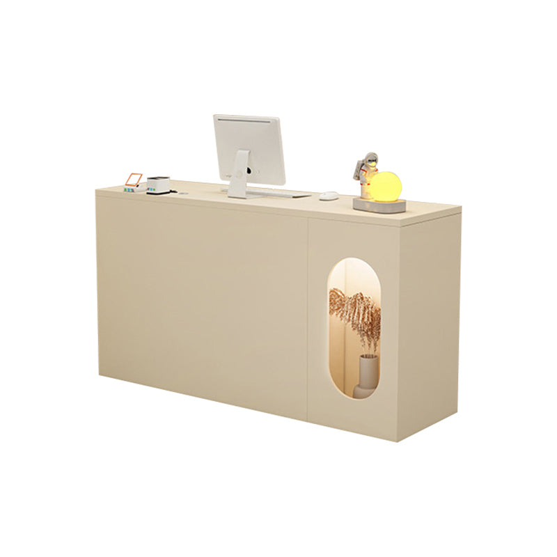 Window Display Small Front Desk with Storage for Barber Shops JDT-10143