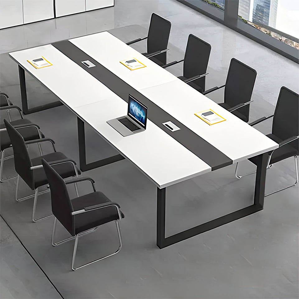 White Conference Table Long Meeting Desk Classic Modern Large Table HYZ-1010