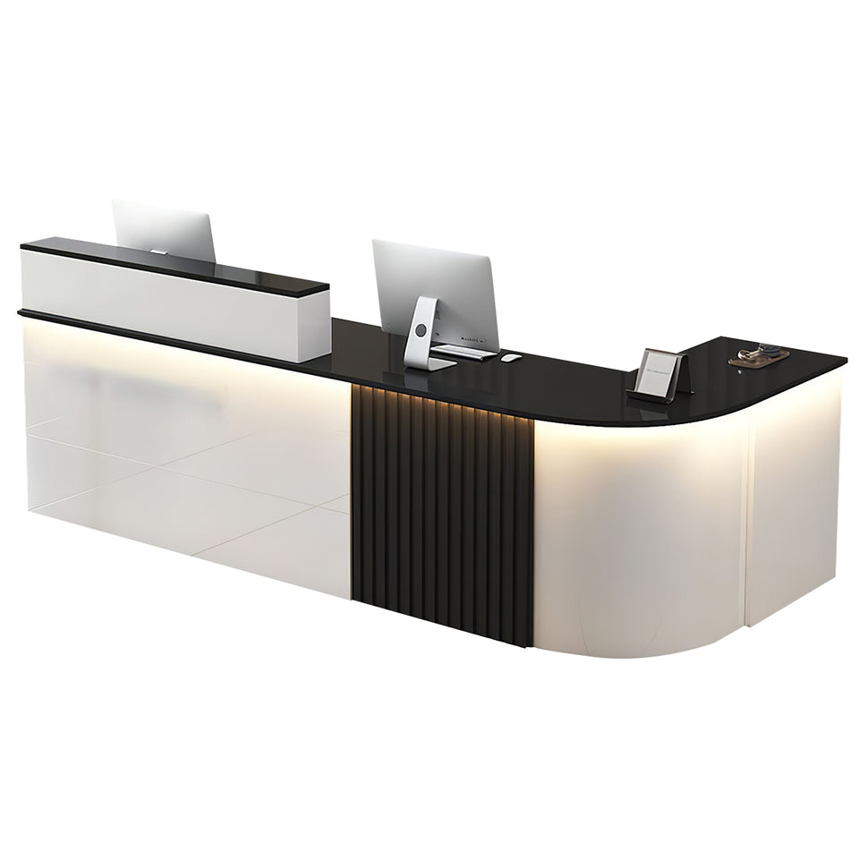 L-shaped Office Small Reception Desk Store Counter JDT-2117