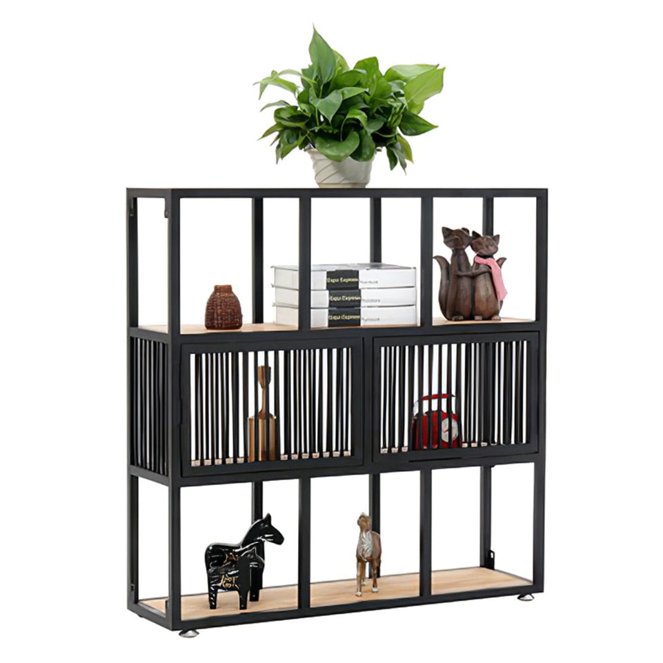 Multi-Functional Iron Frame Divider Storage Shelf for Offices & Living Room CWG-2053