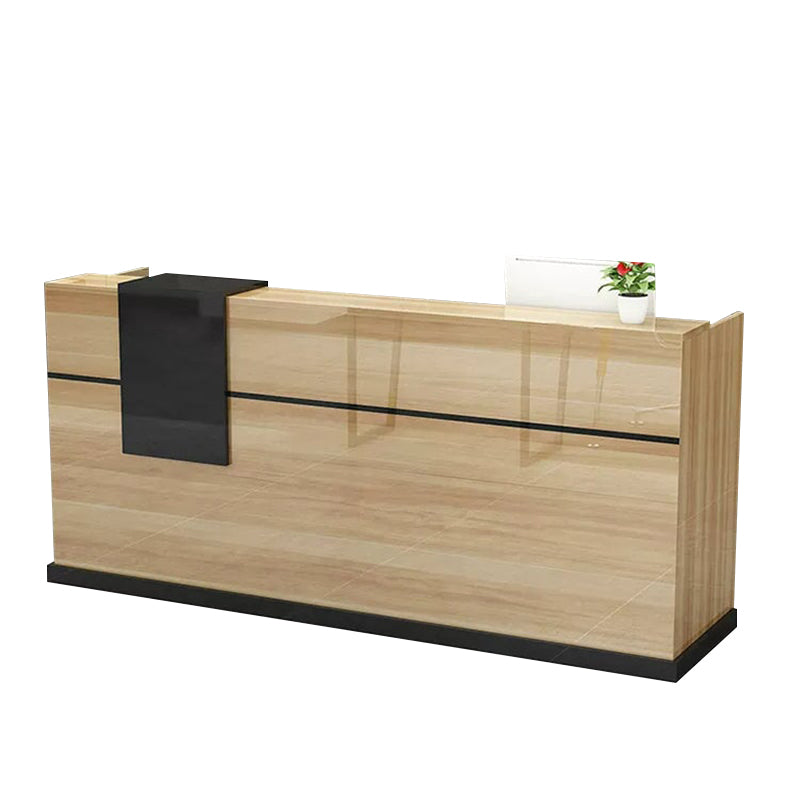 Compact Front Desk with Keyboard Tray and CPU Holder for Shops JDT-10101