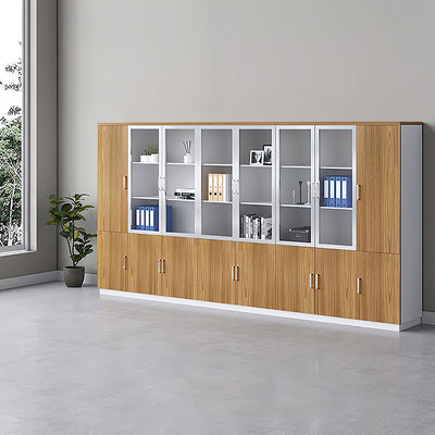 Stylish Office Storage Cabinet Wooden Double-Door Filing Cabinet WJG-1016