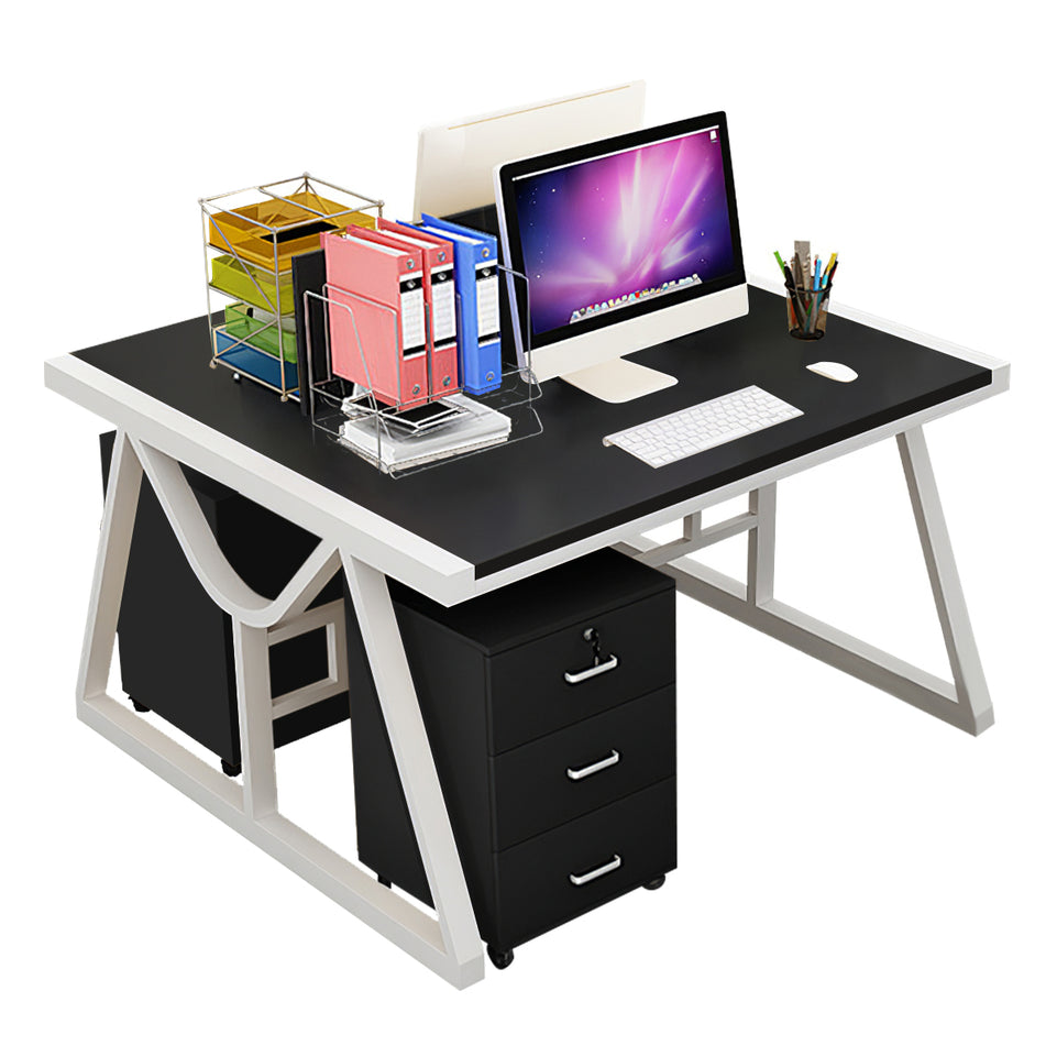 Minimalist Face-to-Face Office Desk with Mobile Storage Cabinet BGZ-2020