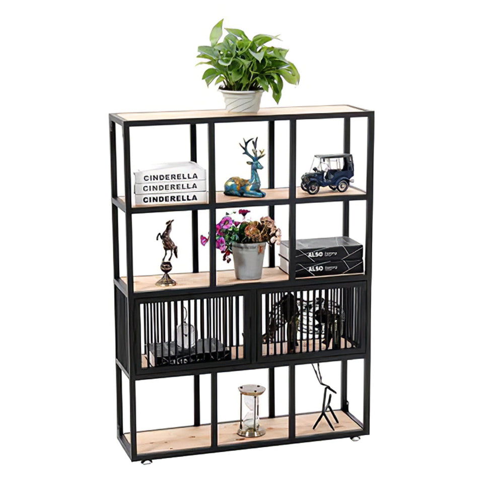 Multi-Functional Iron Frame Divider Storage Shelf for Offices & Living Room CWG-2053