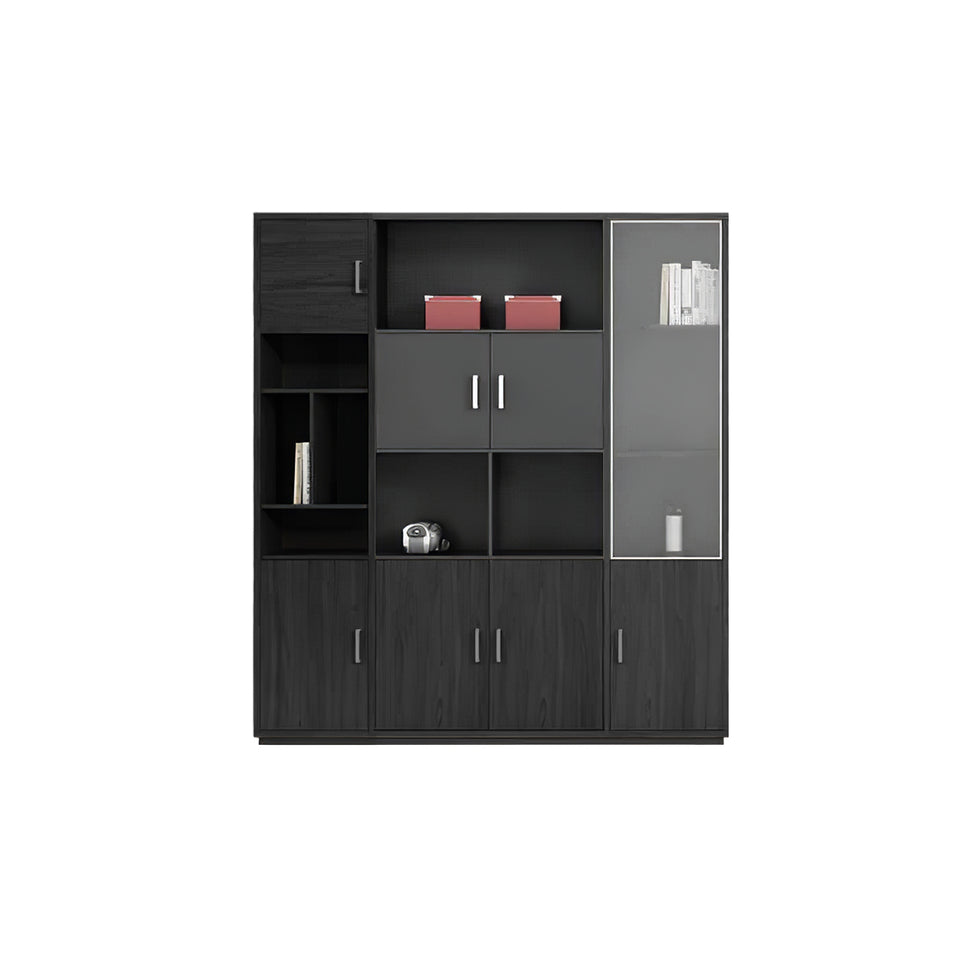 Modern L-Shaped Executive Desk with Drawers and Cabinet LBZ-2091