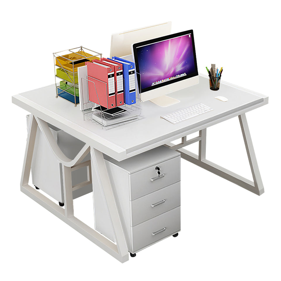 Minimalist Face-to-Face Office Desk with Mobile Storage Cabinet BGZ-2020
