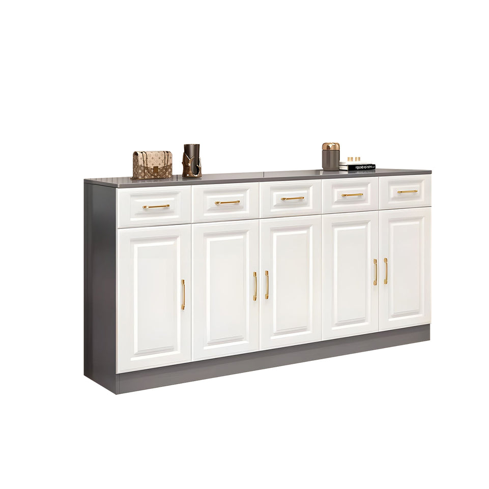 Sleek Contemporary Wooden Entryway Shoe Cabinet For Hallways And Living Rooms With Adjustable Shelves CWG-2162