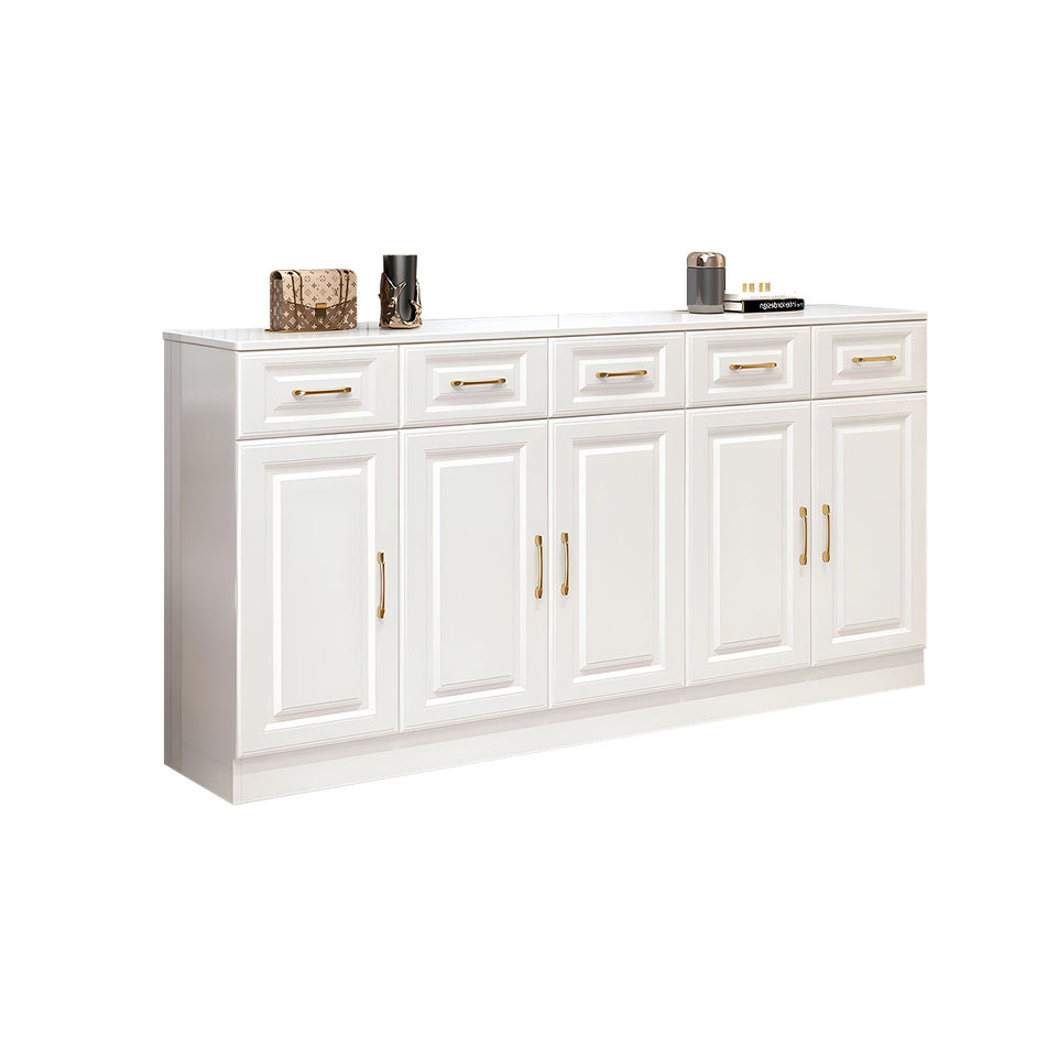 Sleek Contemporary Wooden Entryway Shoe Cabinet For Hallways And Living Rooms With Adjustable Shelves CWG-2162