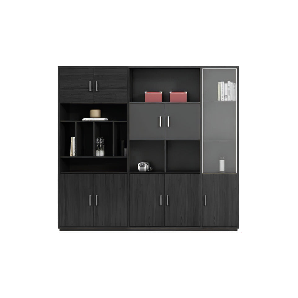 Modern L-Shaped Executive Desk with Drawers and Cabinet LBZ-2091